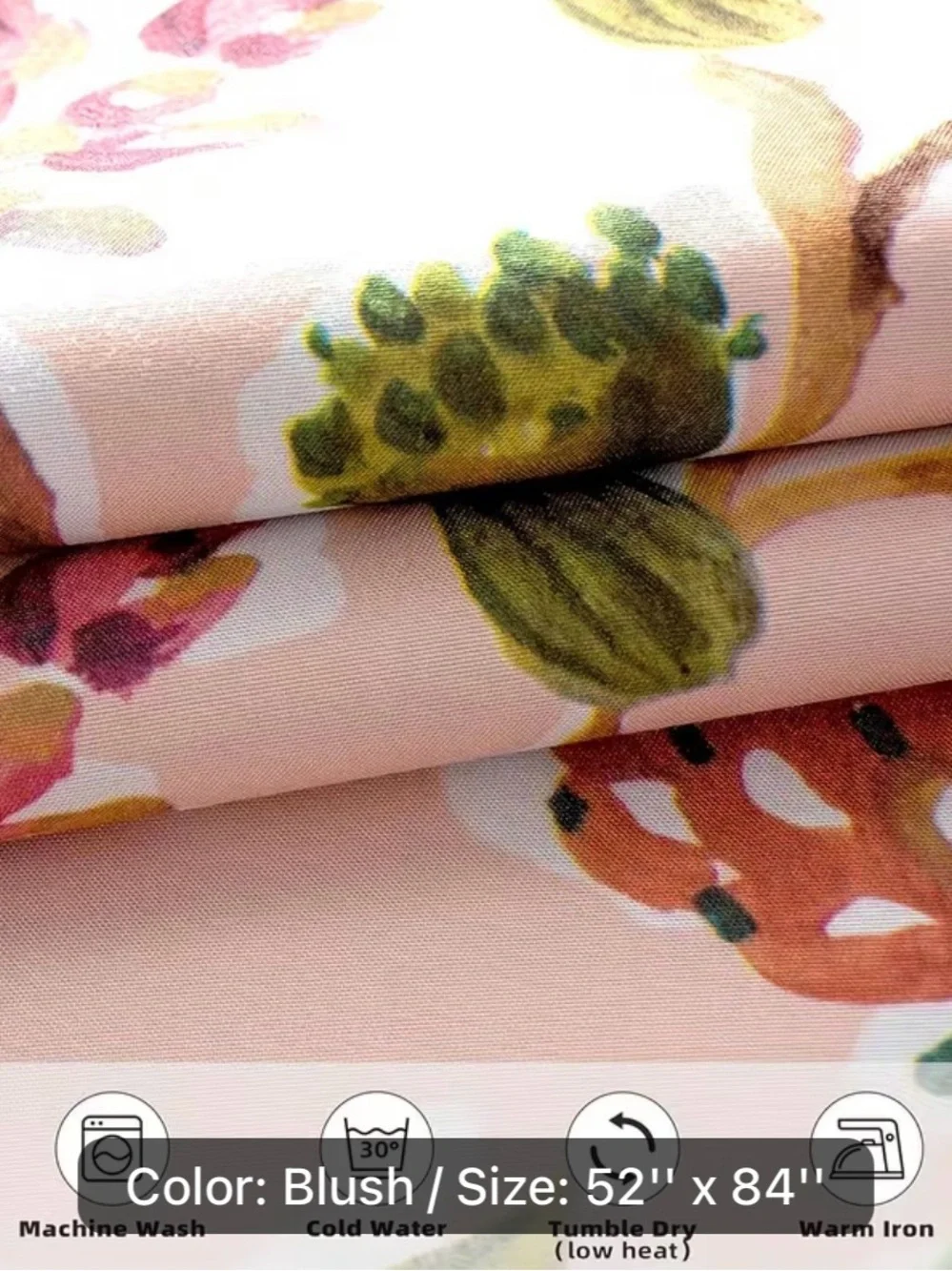 Floral Pink Grommet Curtains - Bird & Branch Watercolor Print